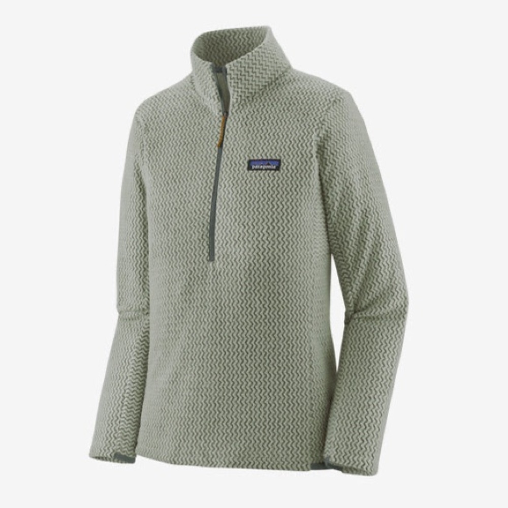 NWT Patagonia R1 Air zip pullover sweatshirt women size xxl in sleet green RARE
